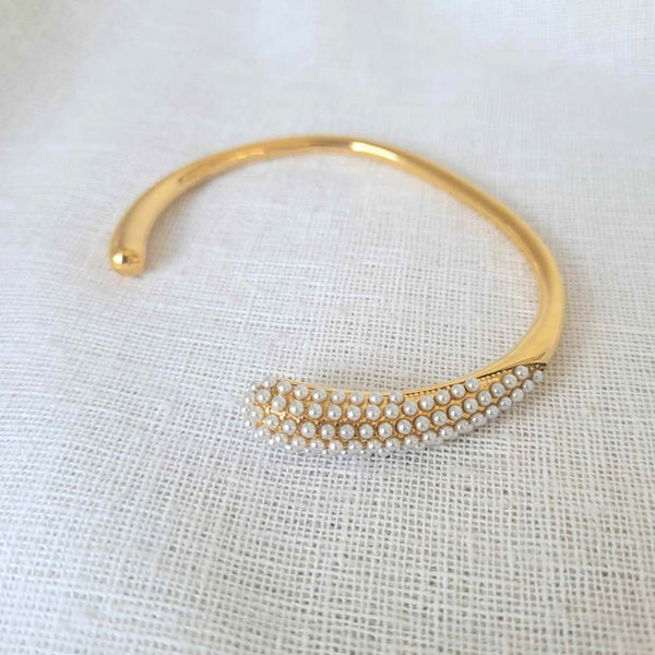 GOLD Classic Encrusted Cuff Bangle