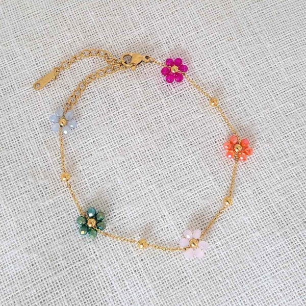 MEADOW Gold Flower Bracelet