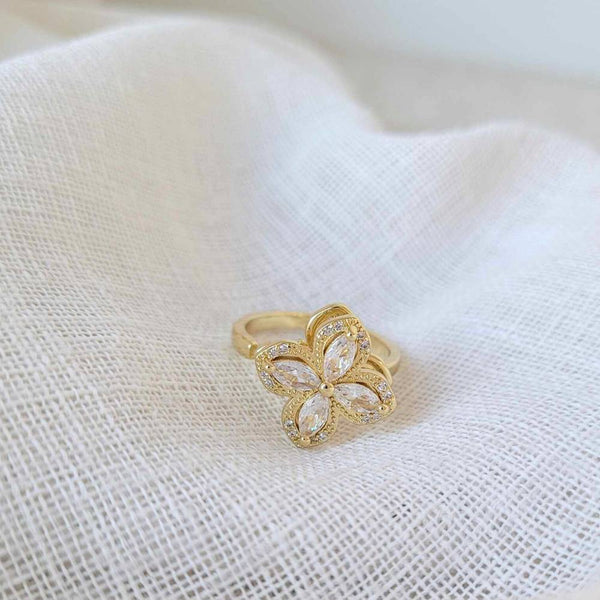 Calming Fidget Spinning Ring | Gold Clover